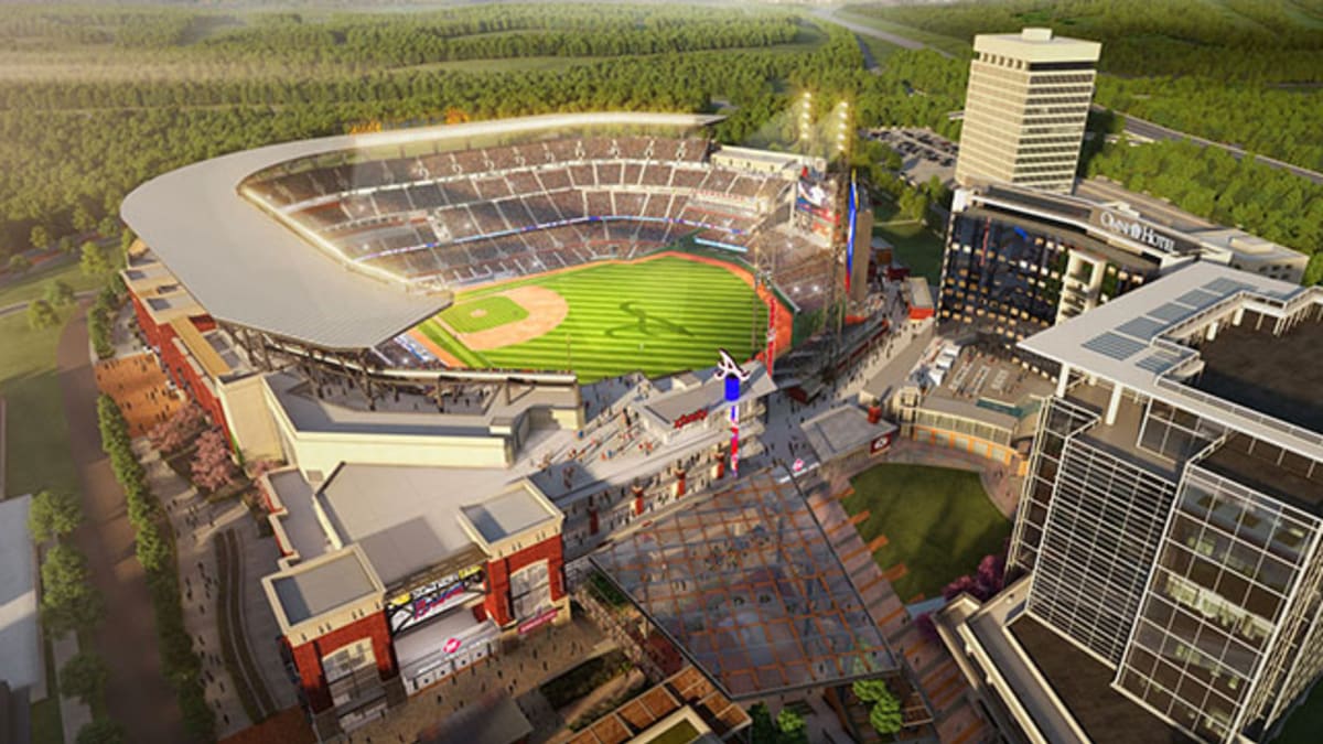 Braves' New Ballpark Has All Modern Touches, But It's What Surrounds  SunTrust Park That Makes It Stand Out — College Baseball, MLB Draft,  Prospects - Baseball America