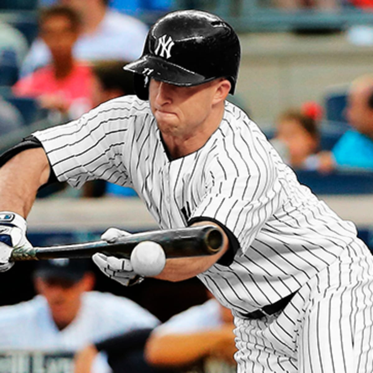 Brett Gardner needed stitches after hitting himself in the face