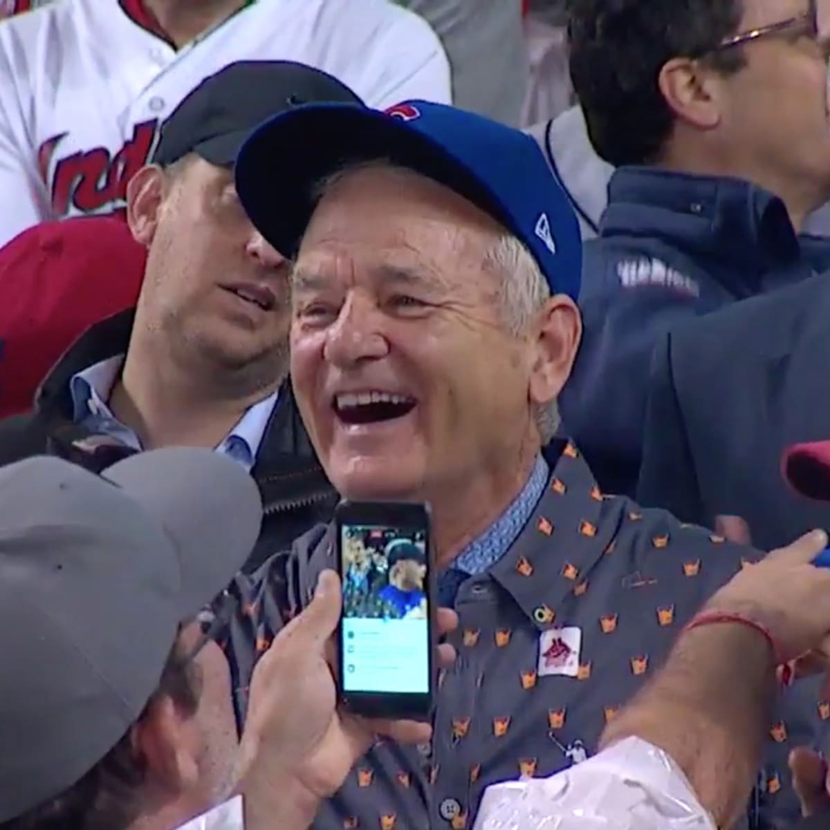 There's something wrong with Bill Murray's reaction to the Cubs