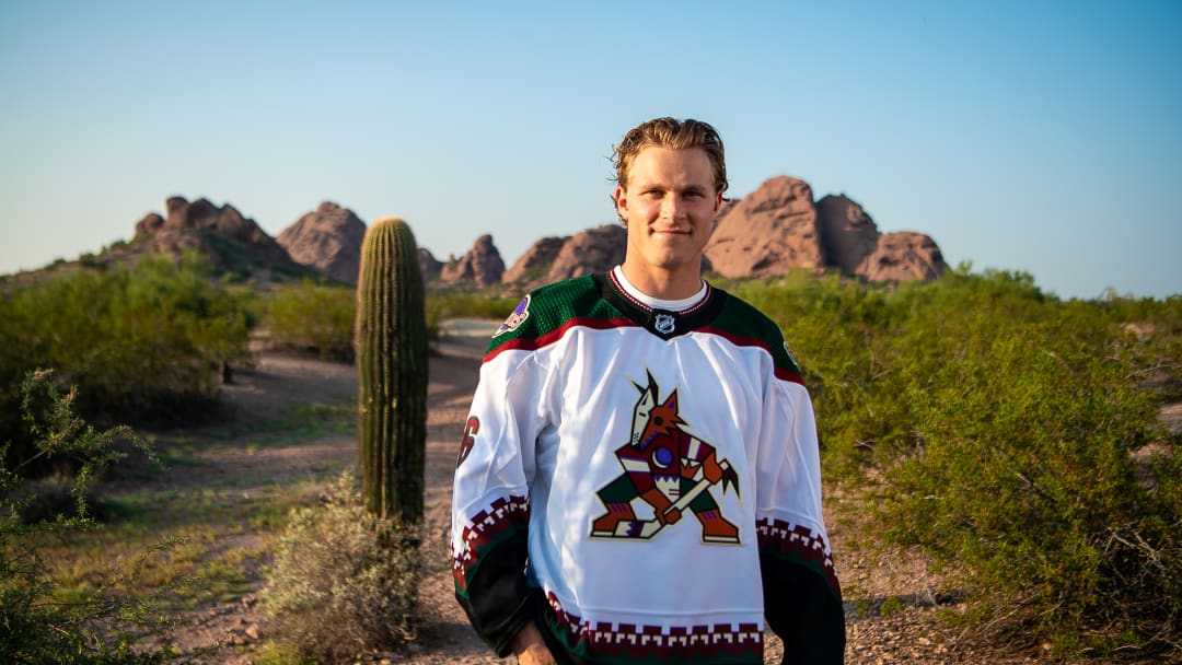 Arizona Coyotes Defenseman Jakob Chychrun Reels in Forwards On the Ice, Fish on the Pond