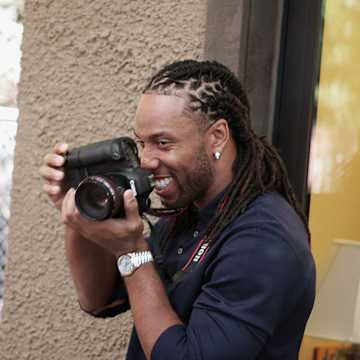 Getting Snappy with Larry Fitzgerald