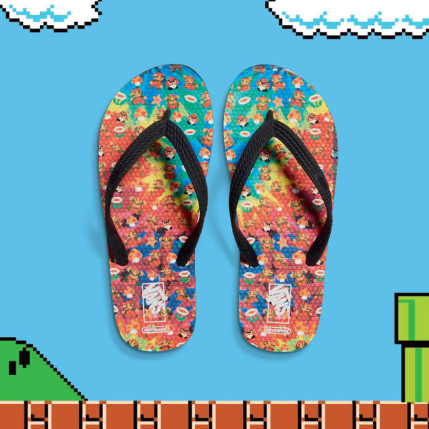 nintendo flip flops