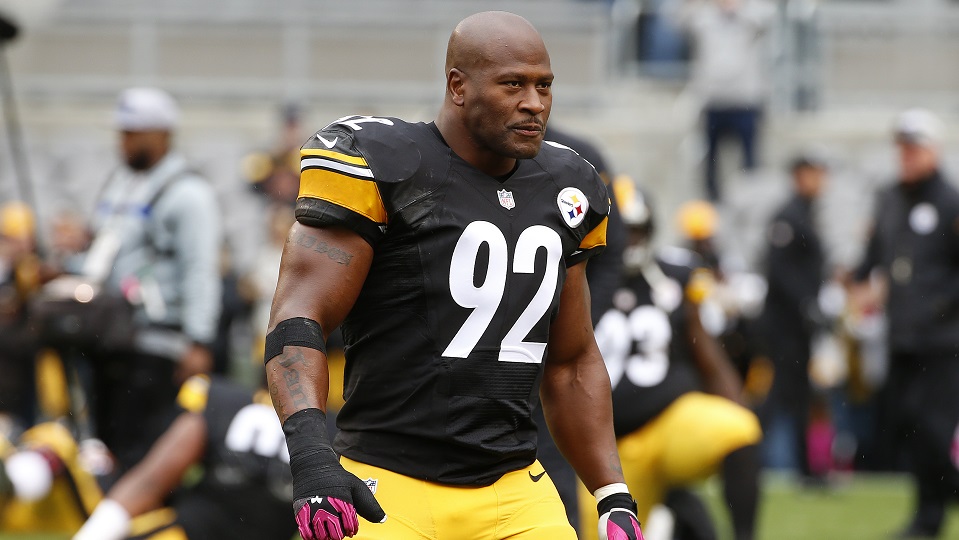 Lot Detail - 1/9/2016 James Harrison Pittsburgh Steelers Playoff