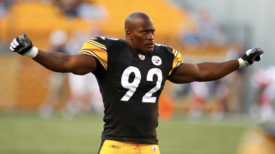 James Harrison is playing medicine ball volleyball - SI Kids: Sports